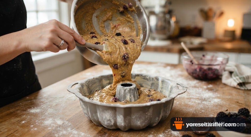 Böğürtlen Soslu Yumuşak Kek Tarifi — Adım 3