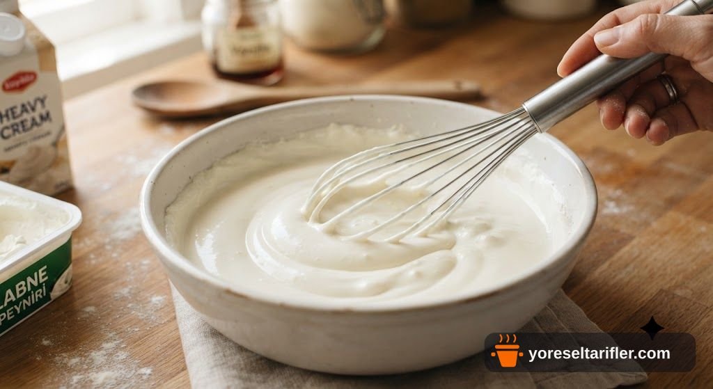 Böğürtlenli Hafif Cheesecake Tarifi — Adım 3