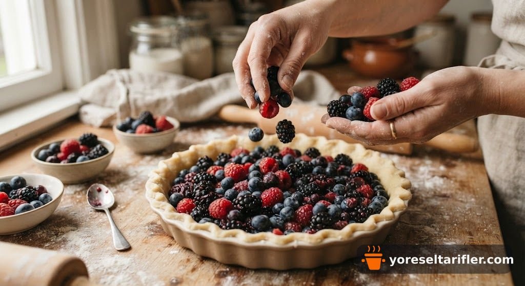 Böğürtlenli Orman Meyveli Mini Tart Tarifi — Adım 6