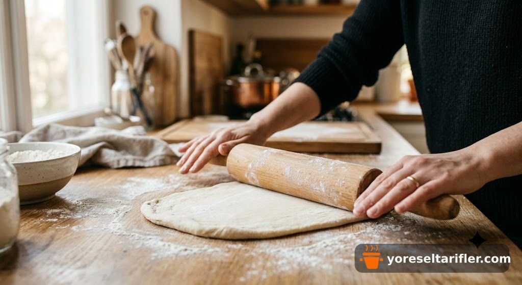 Bol Malzemeli Kaşarlı Sucuklu Kapalı Pide Tarifi — Adım 6