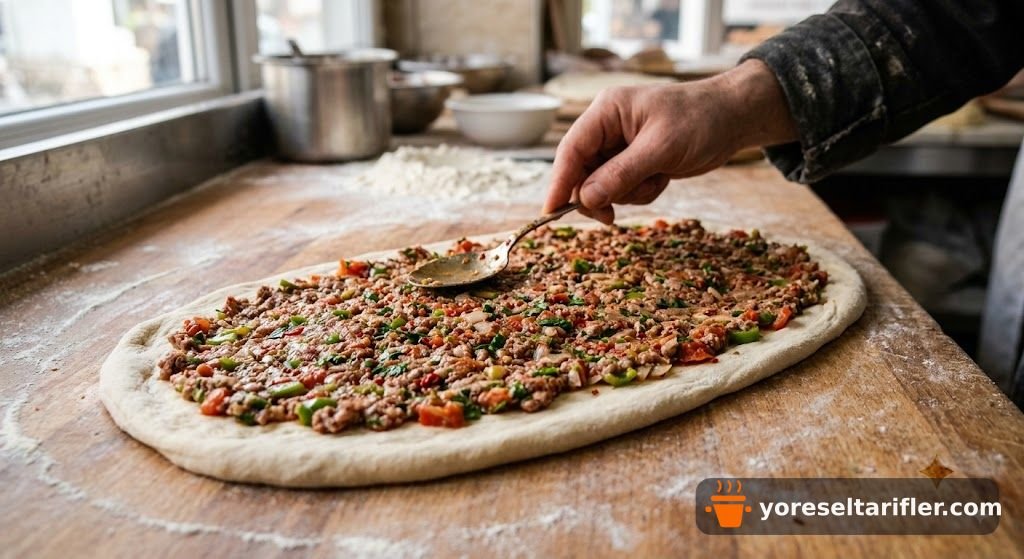 Bol Malzemeli Kuşbaşılı Kaşarlı Pide Tarifi — Adım 20