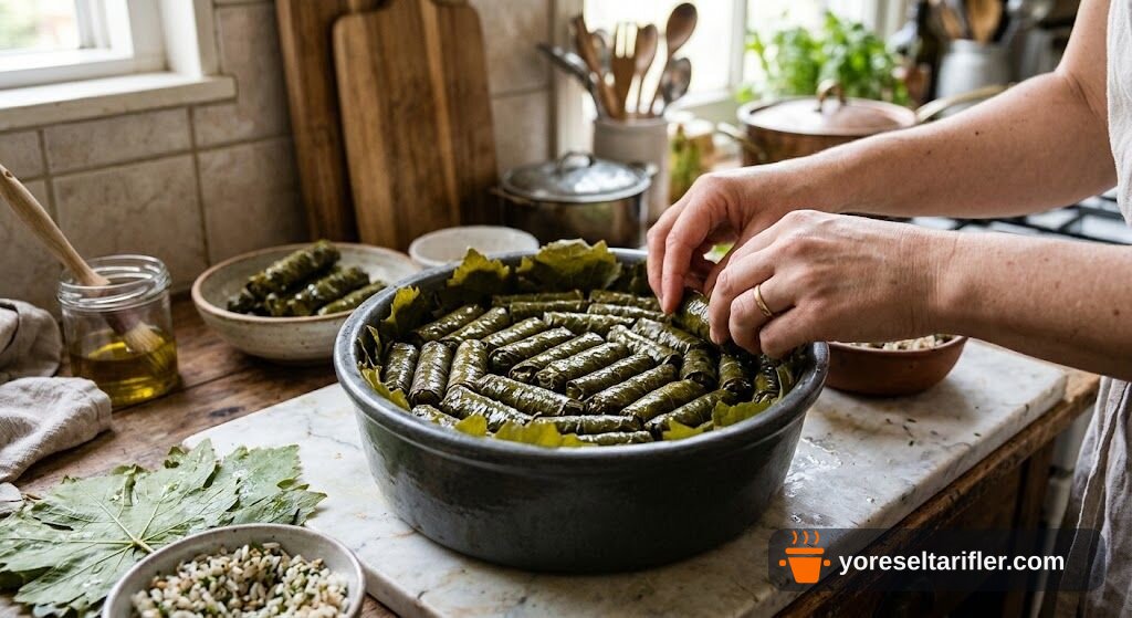 Bol Malzemeli Lahana ve Asma Yapraklı Sarma Tarifi — Adım 7