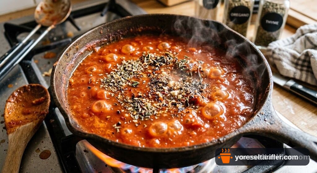 Borcama Soslu Sucuklu Kaşarlı Pizza Tarifi — Adım 3