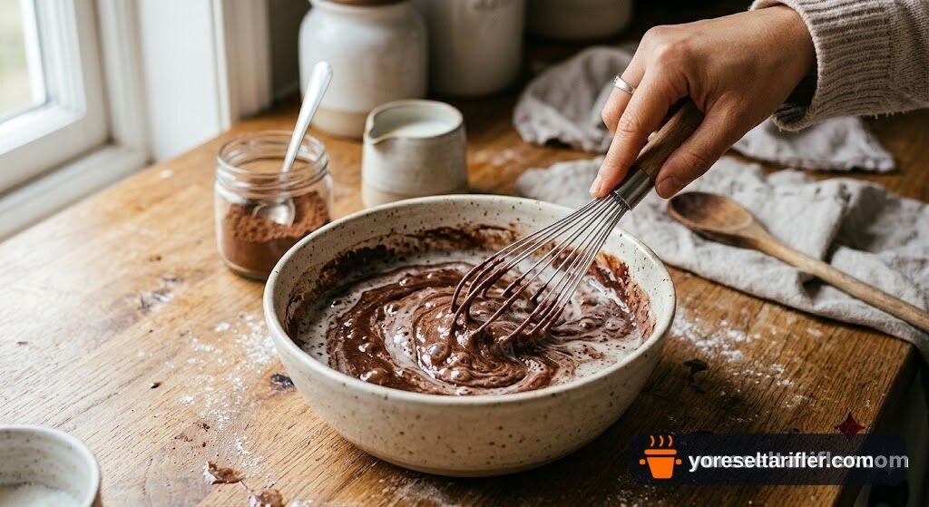 Borcamda Kakaolu Kek Tarifi — Adım 2