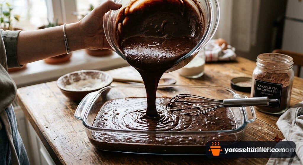 Borcamda Kakaolu Kek Tarifi — Adım 5
