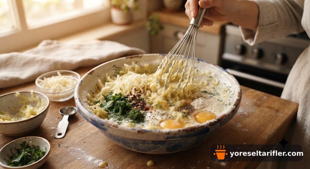 Börek Tadında Patatesli Omlet Tarifi — Adım 2