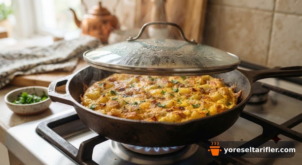 Börek Tadında Patatesli Omlet Tarifi — Adım 5
