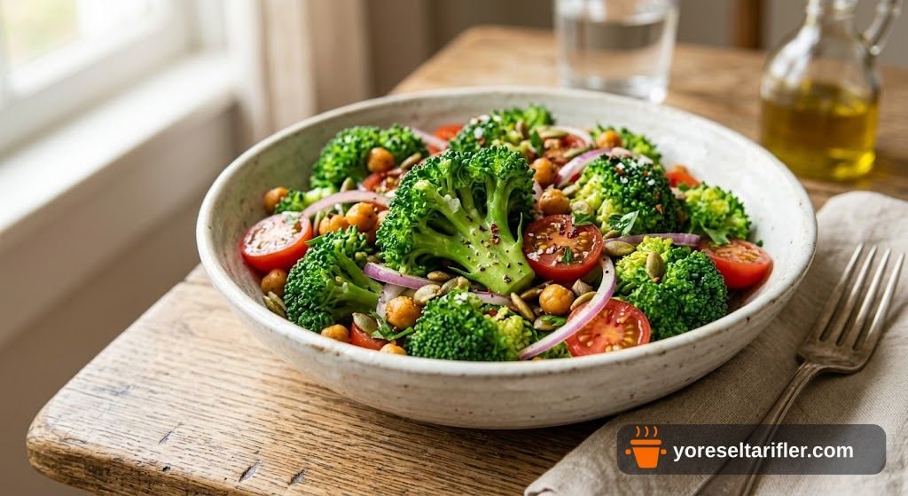 Buharda Pişmiş Brokoli Salatası Tarifi — Adım 3