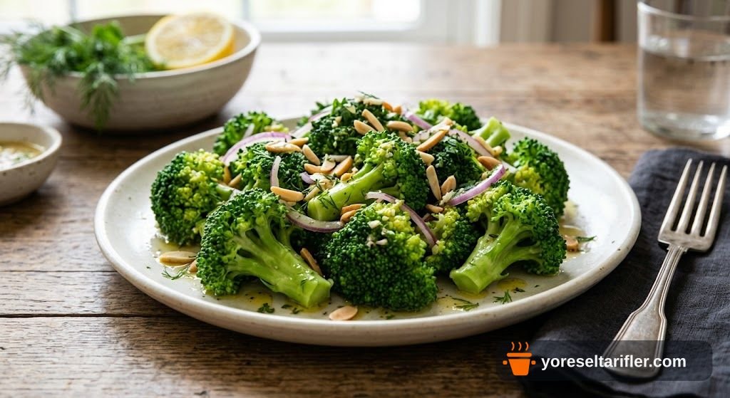 Buharda Pişmiş Brokoli Salatası Tarifi — Adım 5