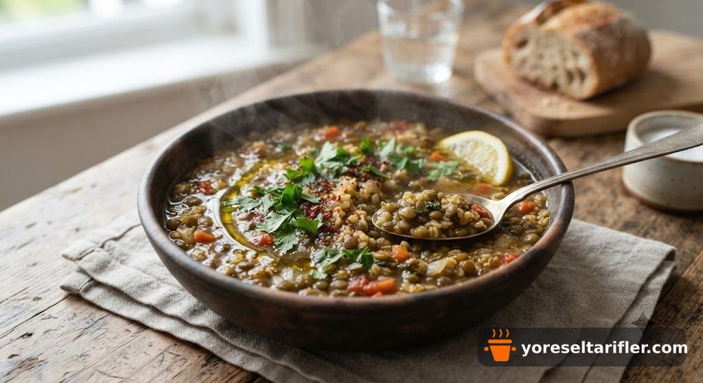 Bulgurlu Yeşil Mercimek Çorbası Tarifi — Adım 8