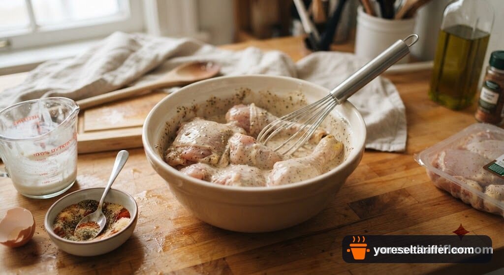 Buttermilk ve Baharatlarla Çıtır Tavuk Tarifi — Adım 2