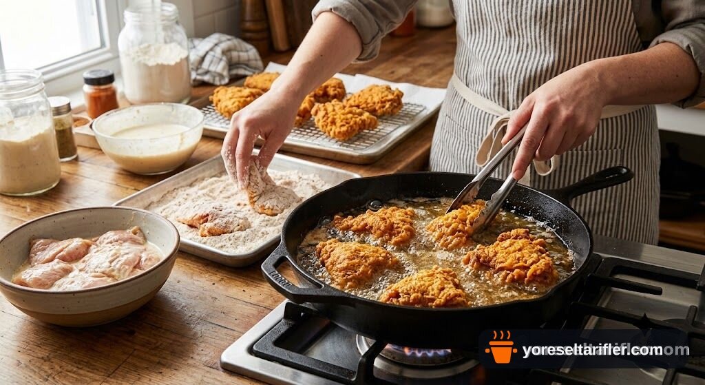 Buttermilk ve Baharatlarla Çıtır Tavuk Tarifi — Adım 5
