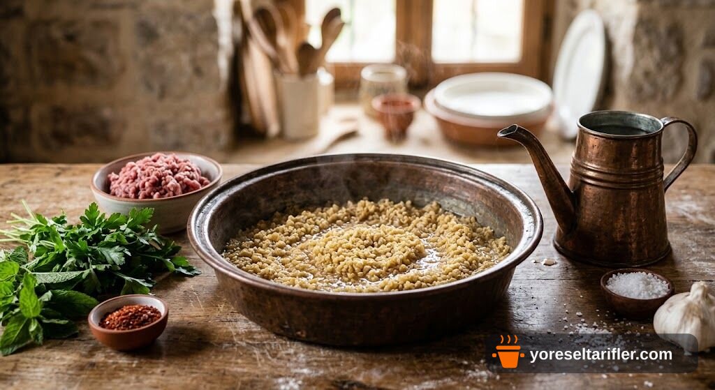 Cacıklı Arap Köftesi Gaziantep Usulü Tarifi — Adım 3