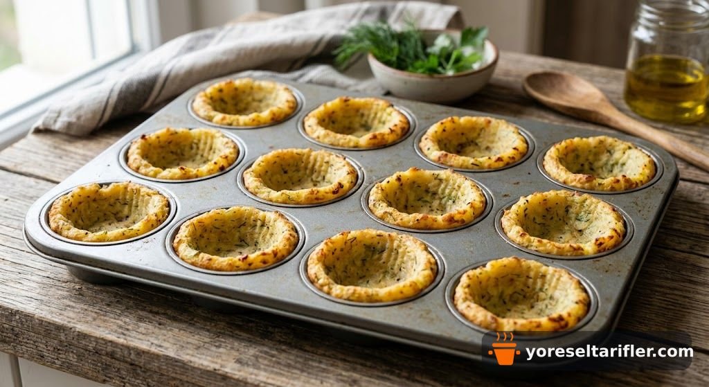 Çam Ağacı Görünümlü Patatesli Kaseli Salata Tarifi — Adım 3