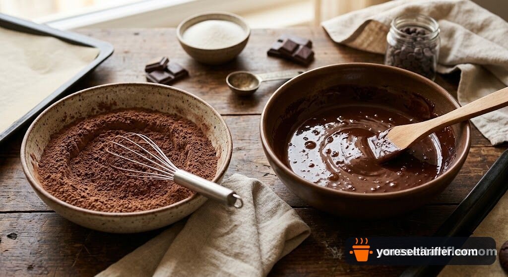 Çatlak İnce Truffle Kurabiye Tarifi — Adım 1
