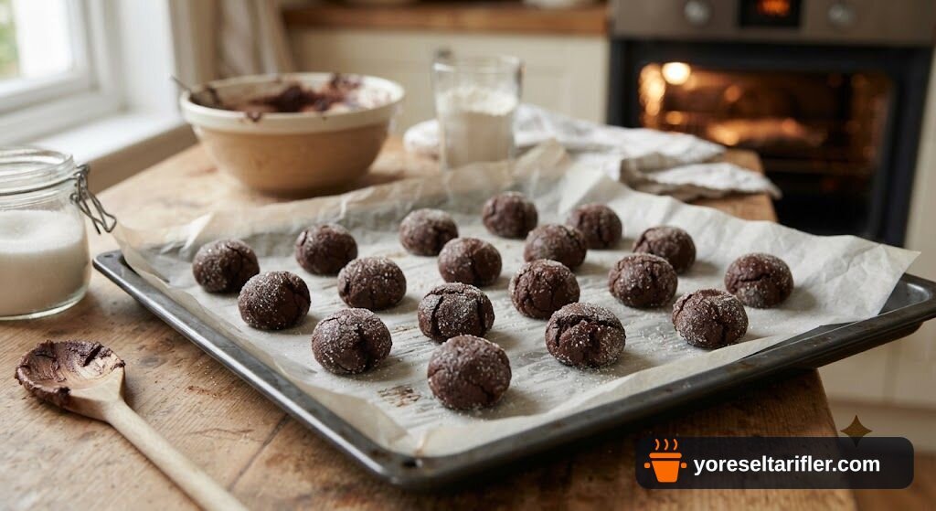 Çatlak İnce Truffle Kurabiye Tarifi — Adım 5