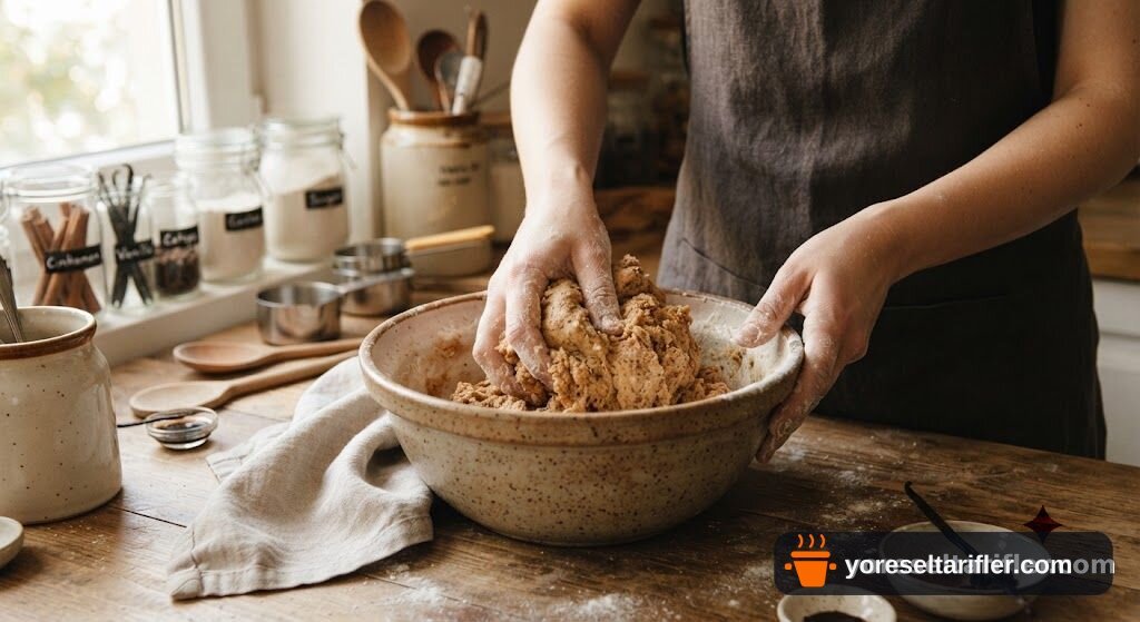 Cennet Elmalı Unsuz Vegan Turta Tarifi — Adım 4