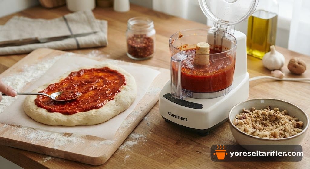 Cevizli Acuka Soslu Mayalı Kahvaltılık Ekmek Tarifi — Adım 1