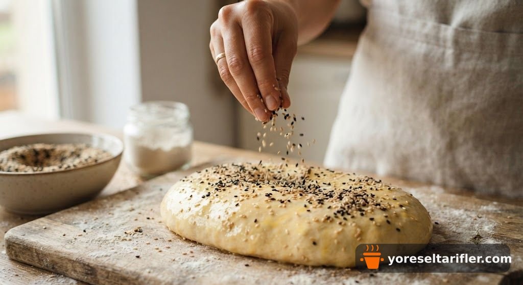 Cevizli Acuka Soslu Mayalı Kahvaltılık Ekmek Tarifi — Adım 13