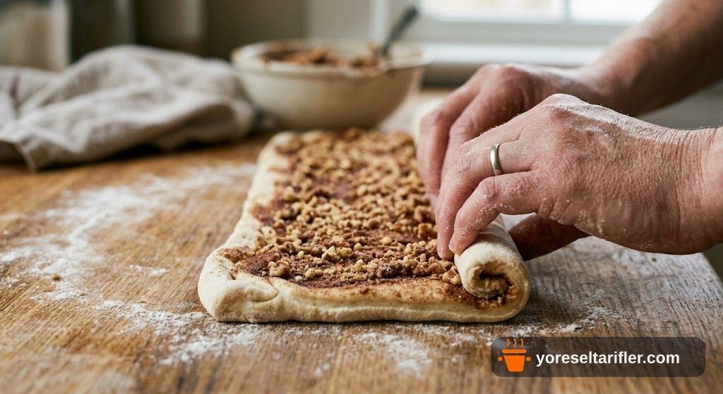 Cevizli Acuka Soslu Mayalı Kahvaltılık Ekmek Tarifi — Adım 9