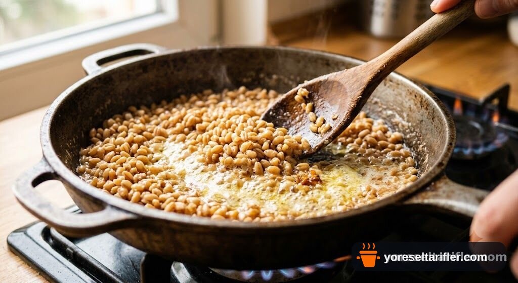 Cevizli Buğday Salatası Tarifi — Adım 1