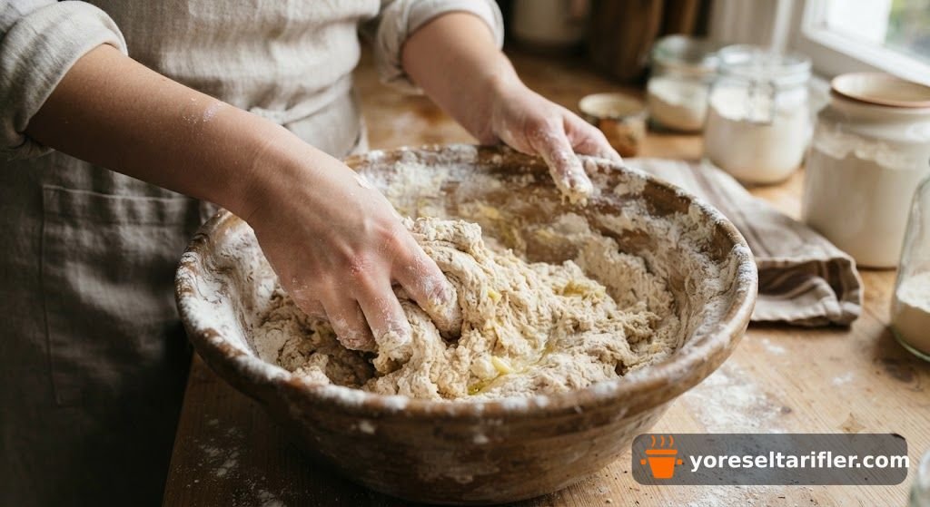 Cevizli Şerbetli Örgü Tatlısı Tarifi — Adım 2