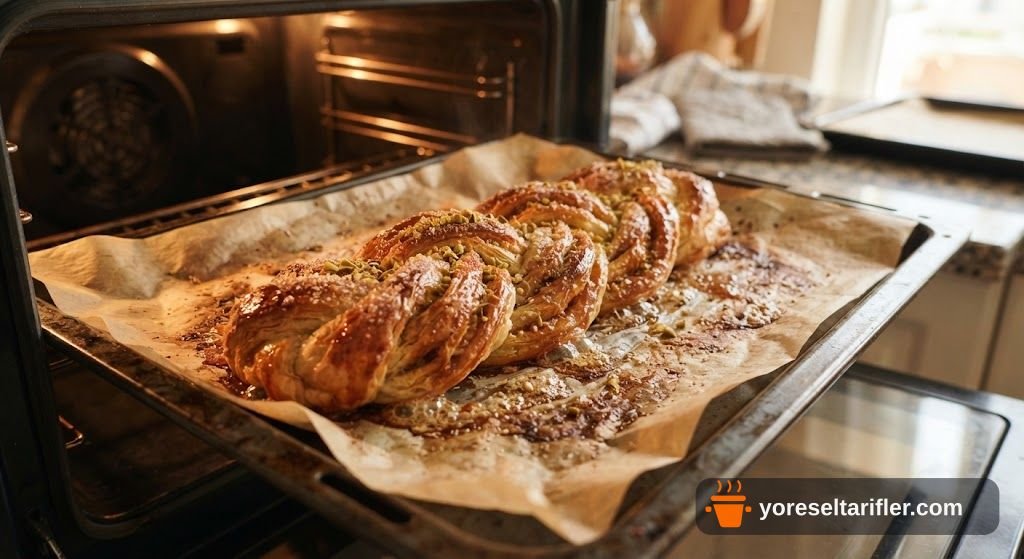 Cevizli Şerbetli Örgü Tatlısı Tarifi — Adım 5