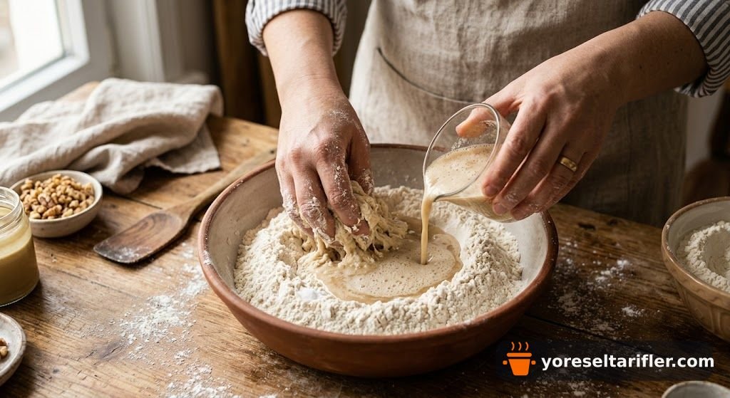 Cevizli Tahinli Rulo Lokum Tarifi — Adım 2