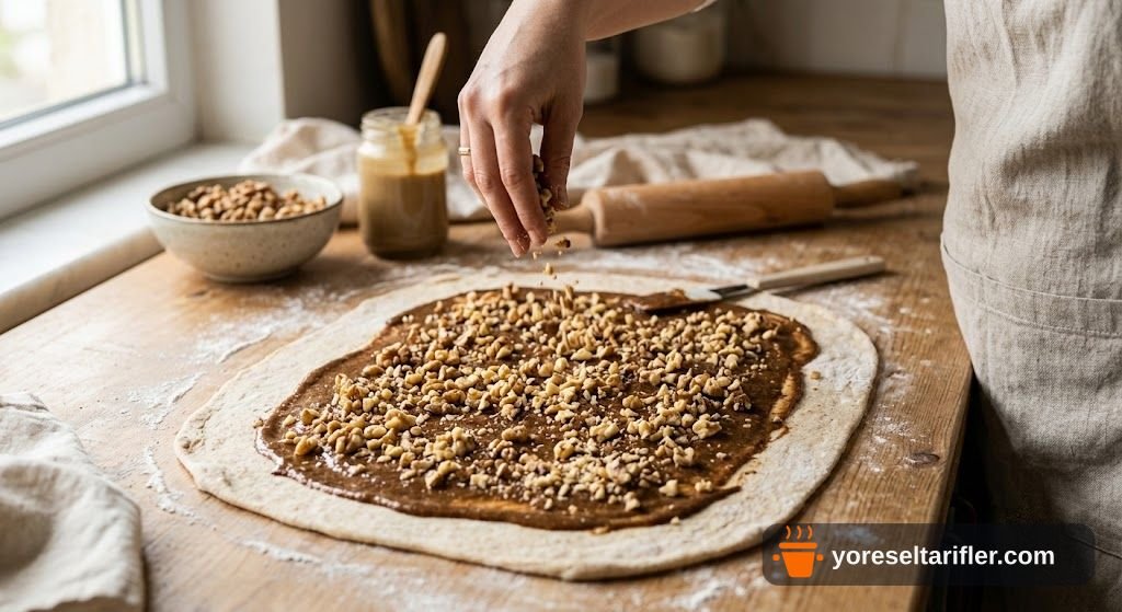 Cevizli Tahinli Rulo Lokum Tarifi — Adım 6