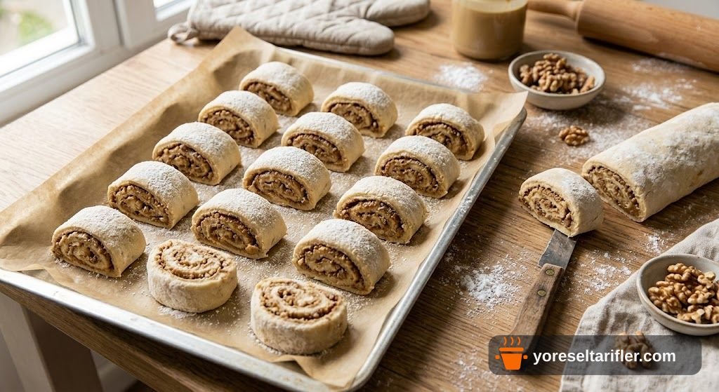 Cevizli Tahinli Rulo Lokum Tarifi — Adım 7