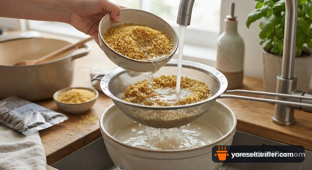 Chia Tohumlu Bulgur Pilavı Tarifi — Adım 1