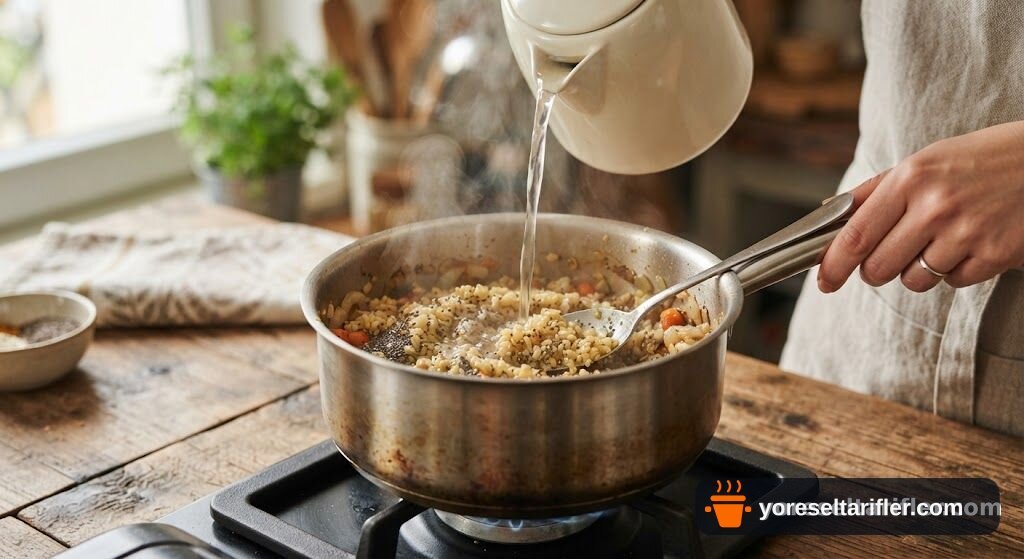 Chia Tohumlu Bulgur Pilavı Tarifi — Adım 3