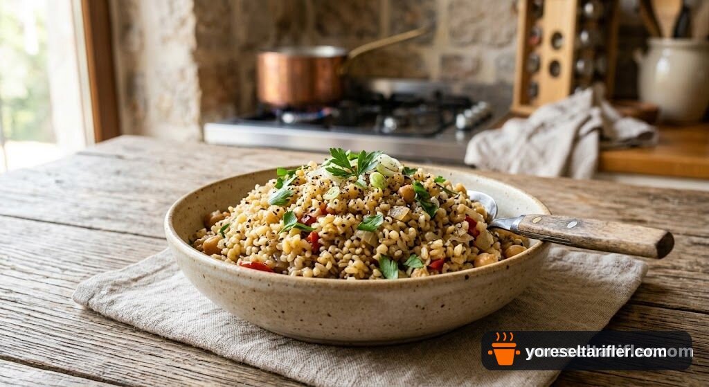 Chia Tohumlu Bulgur Pilavı Tarifi — Adım 4