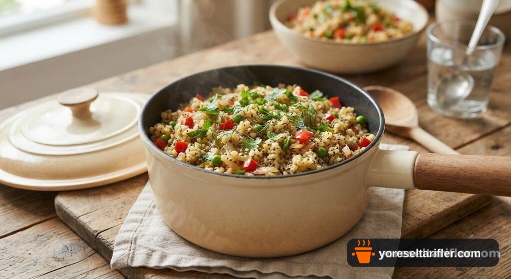 Chia Tohumlu Bulgur Pilavı Tarifi — Adım 5
