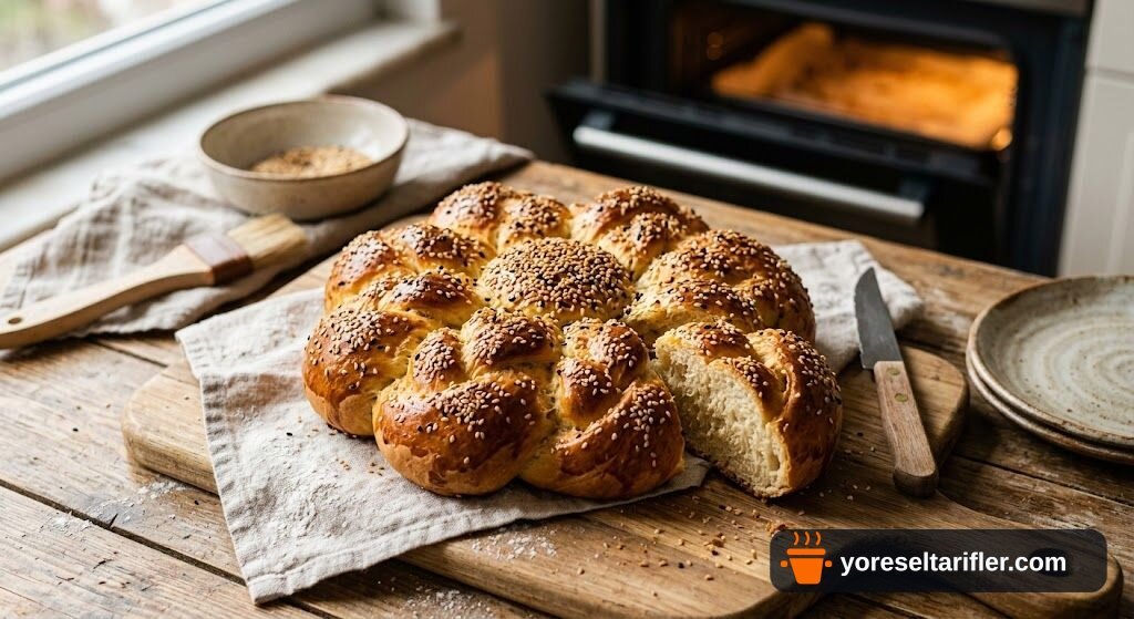 Çiçek Şeklinde Hamur İşi Ekmek Tarifi — Adım 3