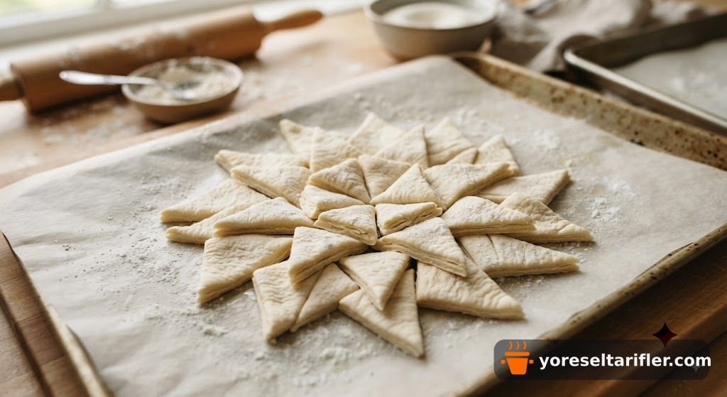 Çiçek Şeklinde Zeytinli Ekmek Tarifi — Adım 16