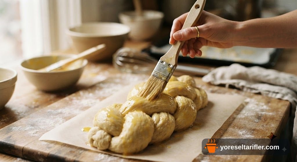 Çiçek Şeklinde Zeytinli Ekmek Tarifi — Adım 17