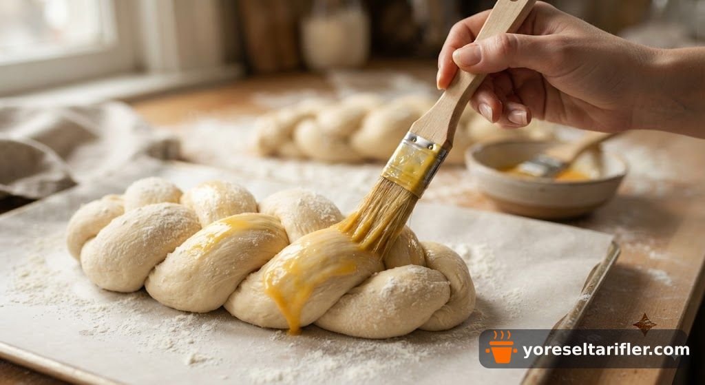 Çiçek Şeklinde Zeytinli Ekmek Tarifi — Adım 19