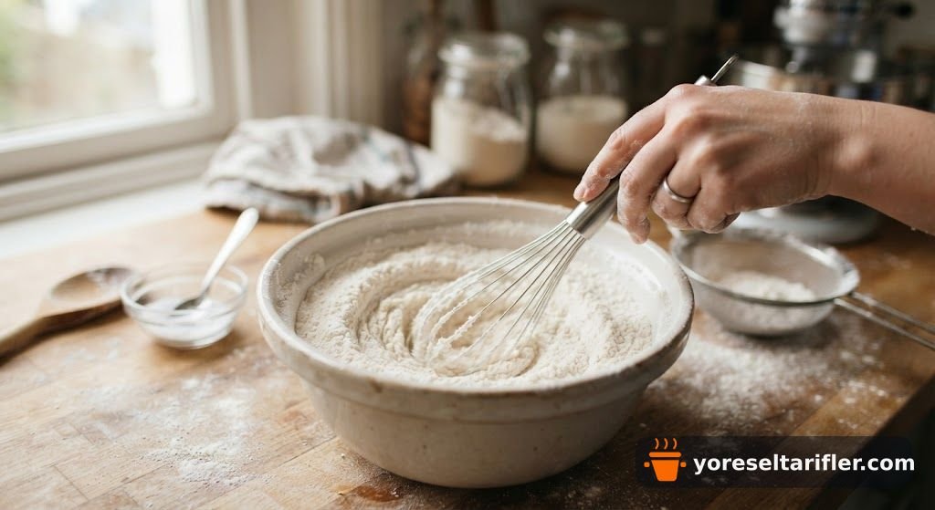 Çiçek Şeklinde Zeytinli Ekmek Tarifi — Adım 2