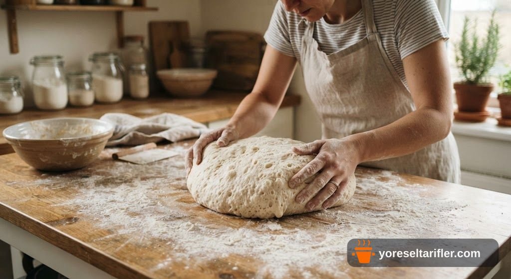Çiçek Şeklinde Zeytinli Ekmek Tarifi — Adım 7