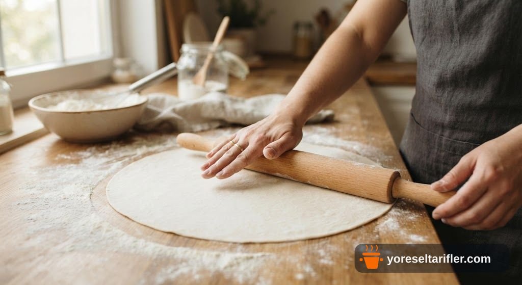 Çiçek Şeklinde Zeytinli Ekmek Tarifi — Adım 9