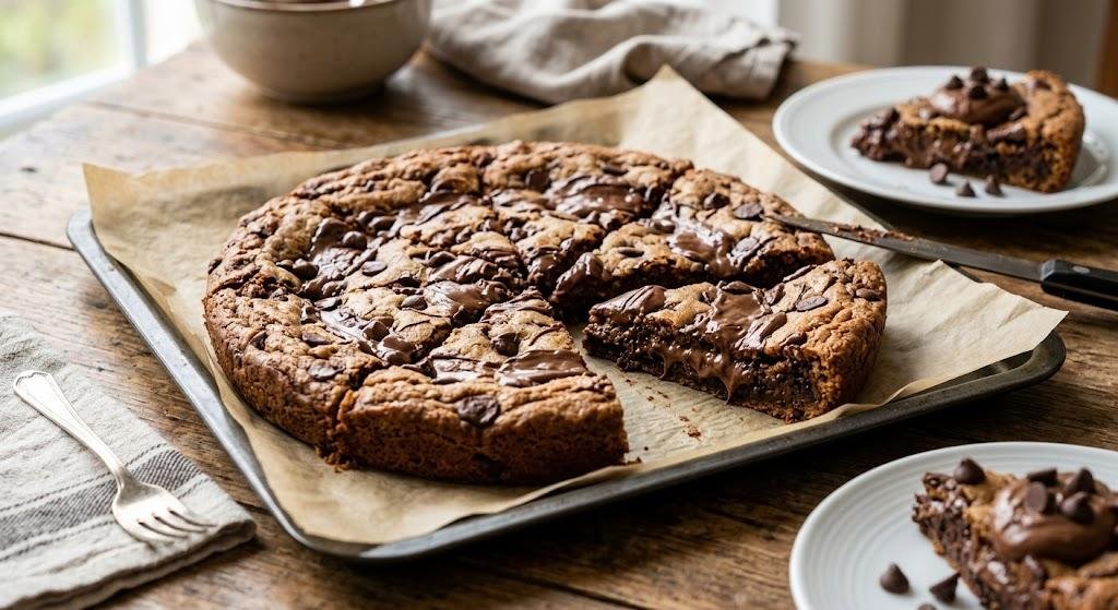 Çikolata Kremalı Dev Cookie Tarifi — Adım 5