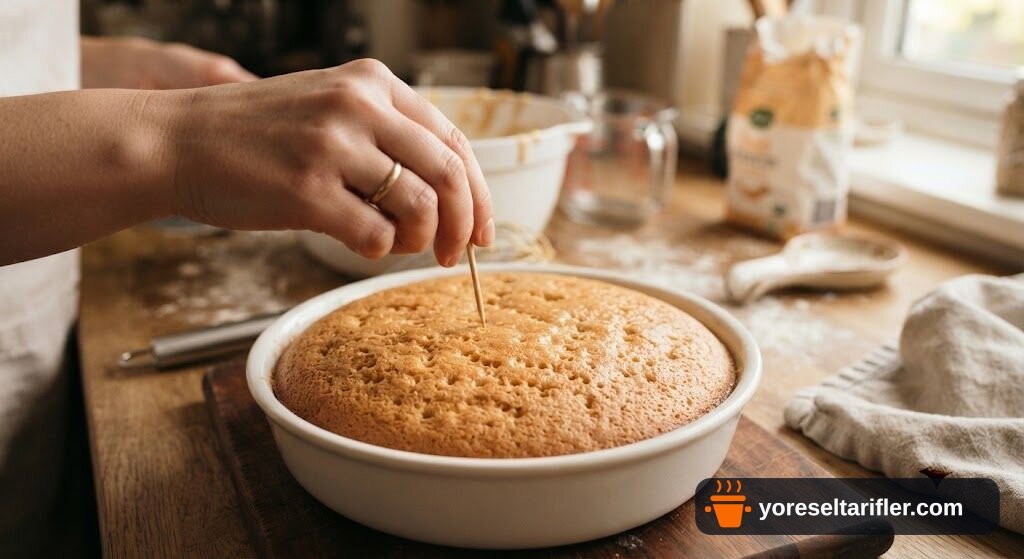 Çikolata Soslu Kakaolu Kek Tarifi — Adım 6