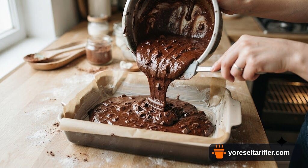 Çikolatalı Browni Tadında Kek Tarifi — Adım 4