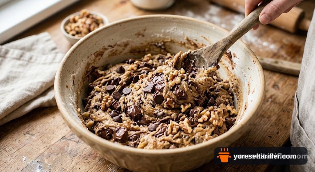 Çikolatalı Cevizli Pancake Tarifi — Adım 3