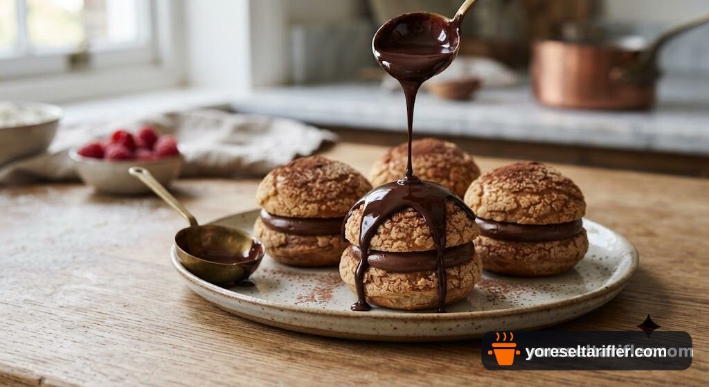 Çikolatalı Choux Craquelin Tarifi — Adım 10
