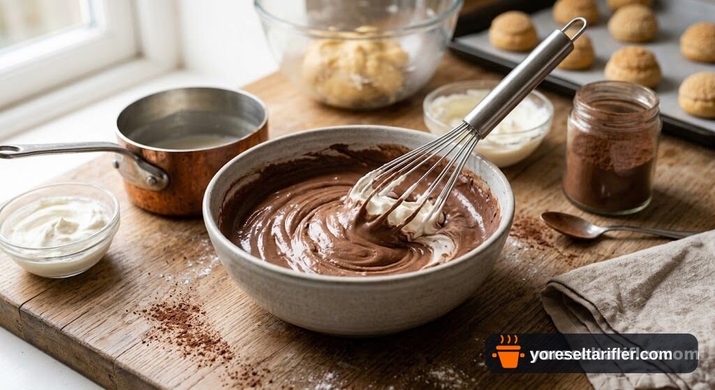 Çikolatalı Choux Craquelin Tarifi — Adım 3