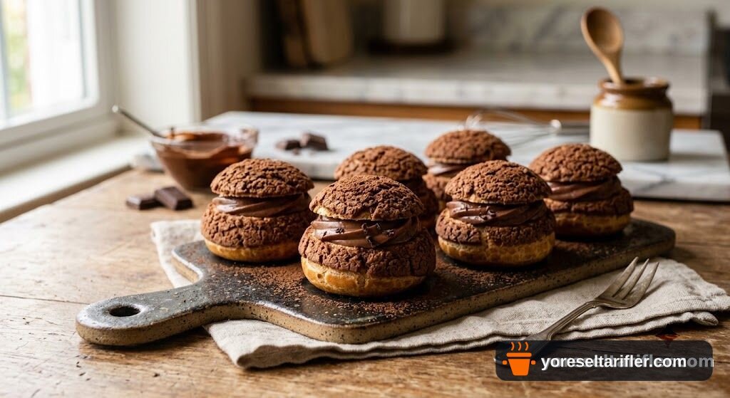 Çikolatalı Choux Craquelin Tarifi — Adım 4