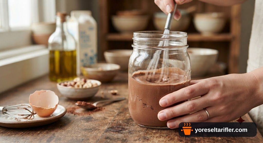Çikolatalı Fındıklı Mini Kek Tarifi — Adım 1