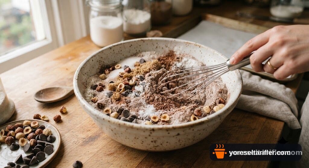 Çikolatalı Fındıklı Mini Kek Tarifi — Adım 2